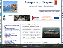 Tablet Screenshot of aeroportoditrapani.com